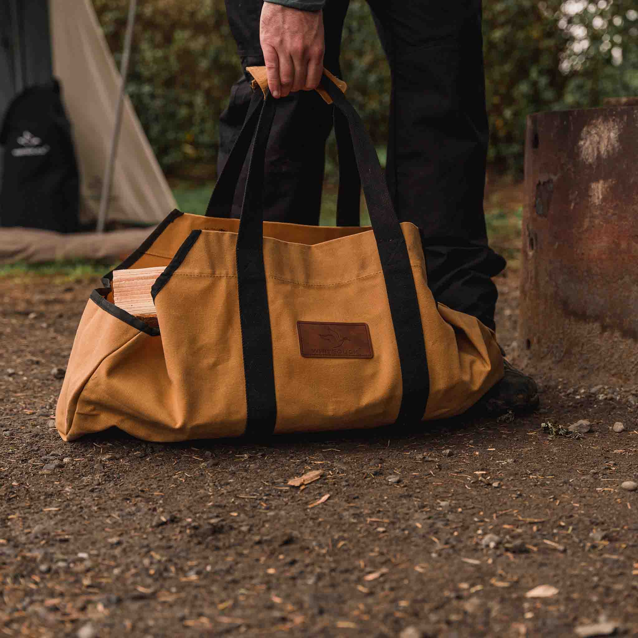 Boat Shape Canvas Firewood Log Carriers - Image 15