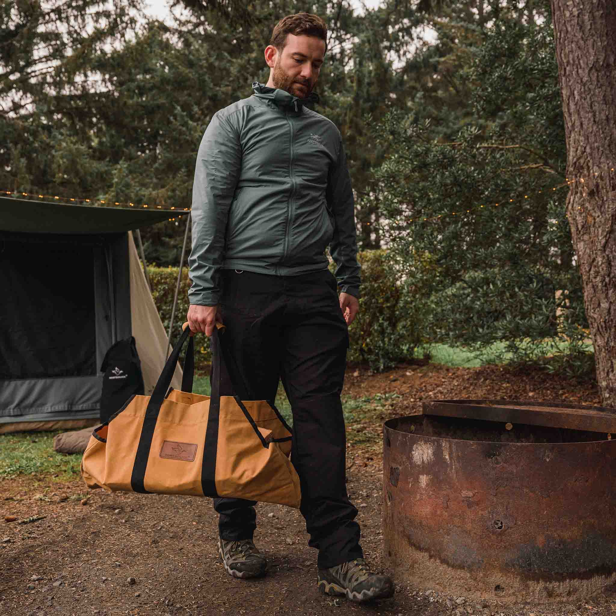 Boat Shape Canvas Firewood Log Carriers - Image 16