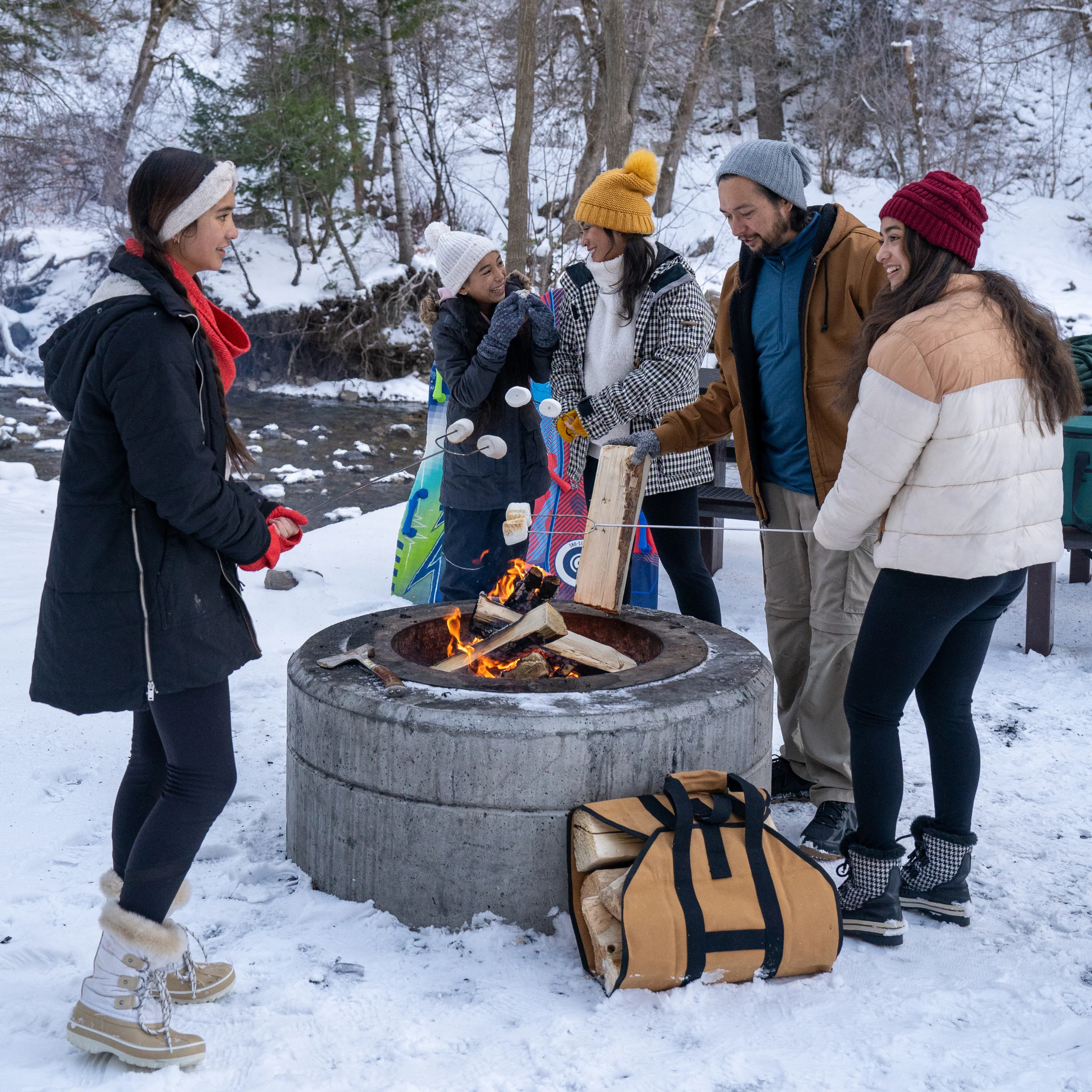 Boat Shape Canvas Firewood Log Carriers - Image 19