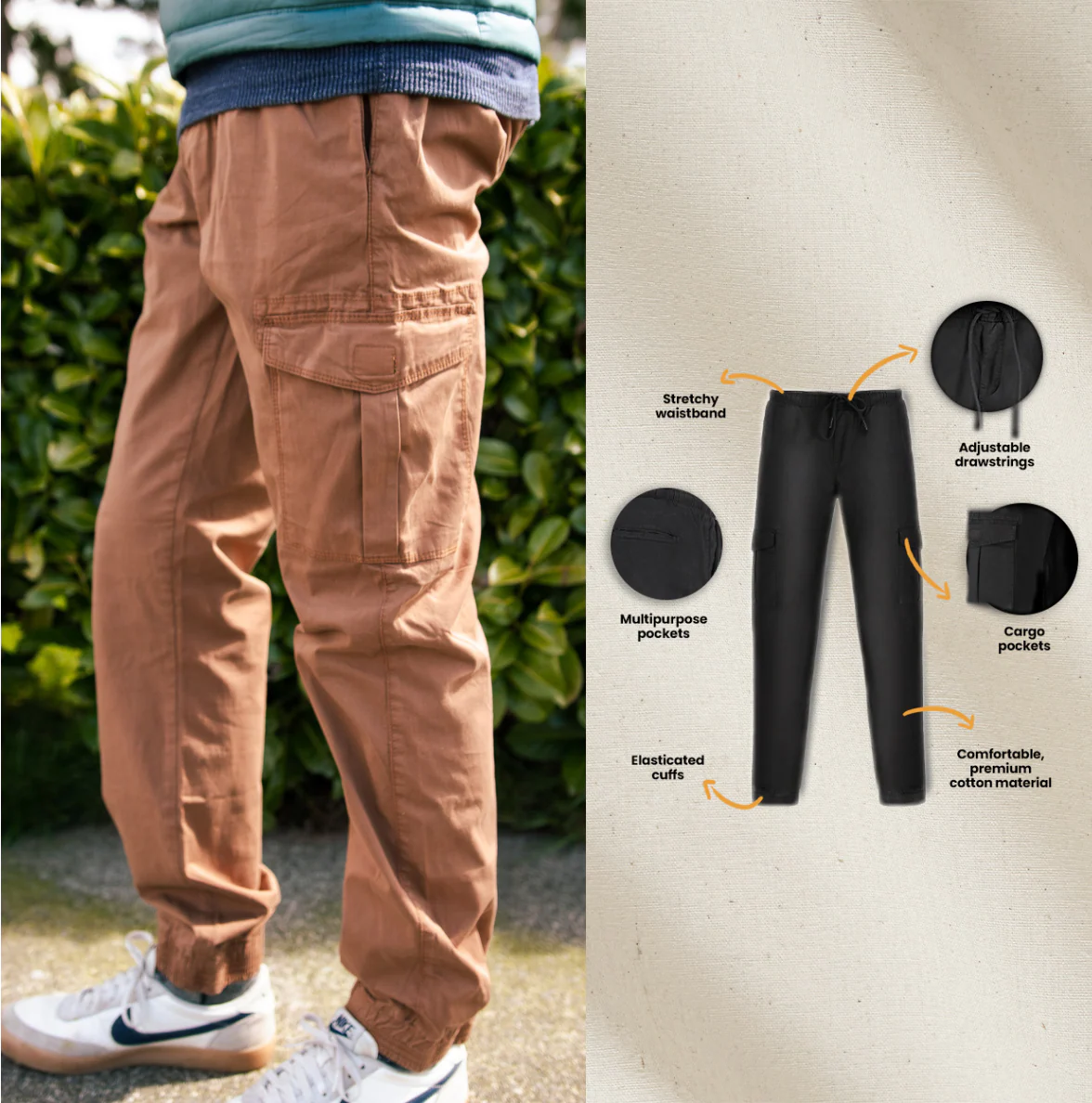 Cargo Stretch Jogger Pants - Image 17
