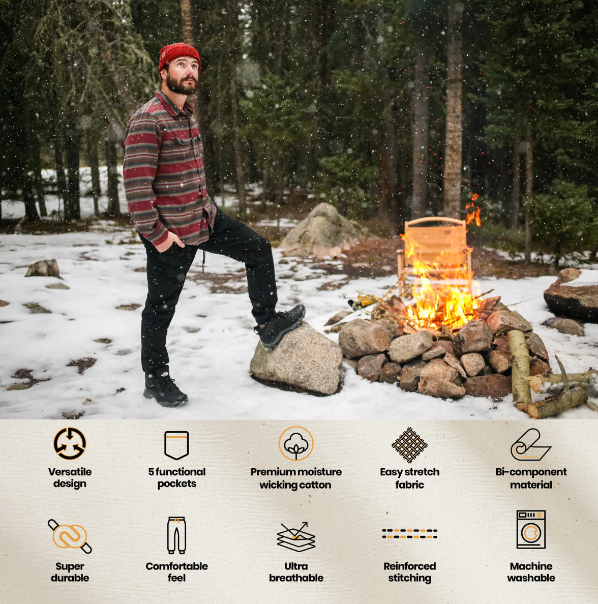 Cargo Stretch Jogger Pants - Image 4