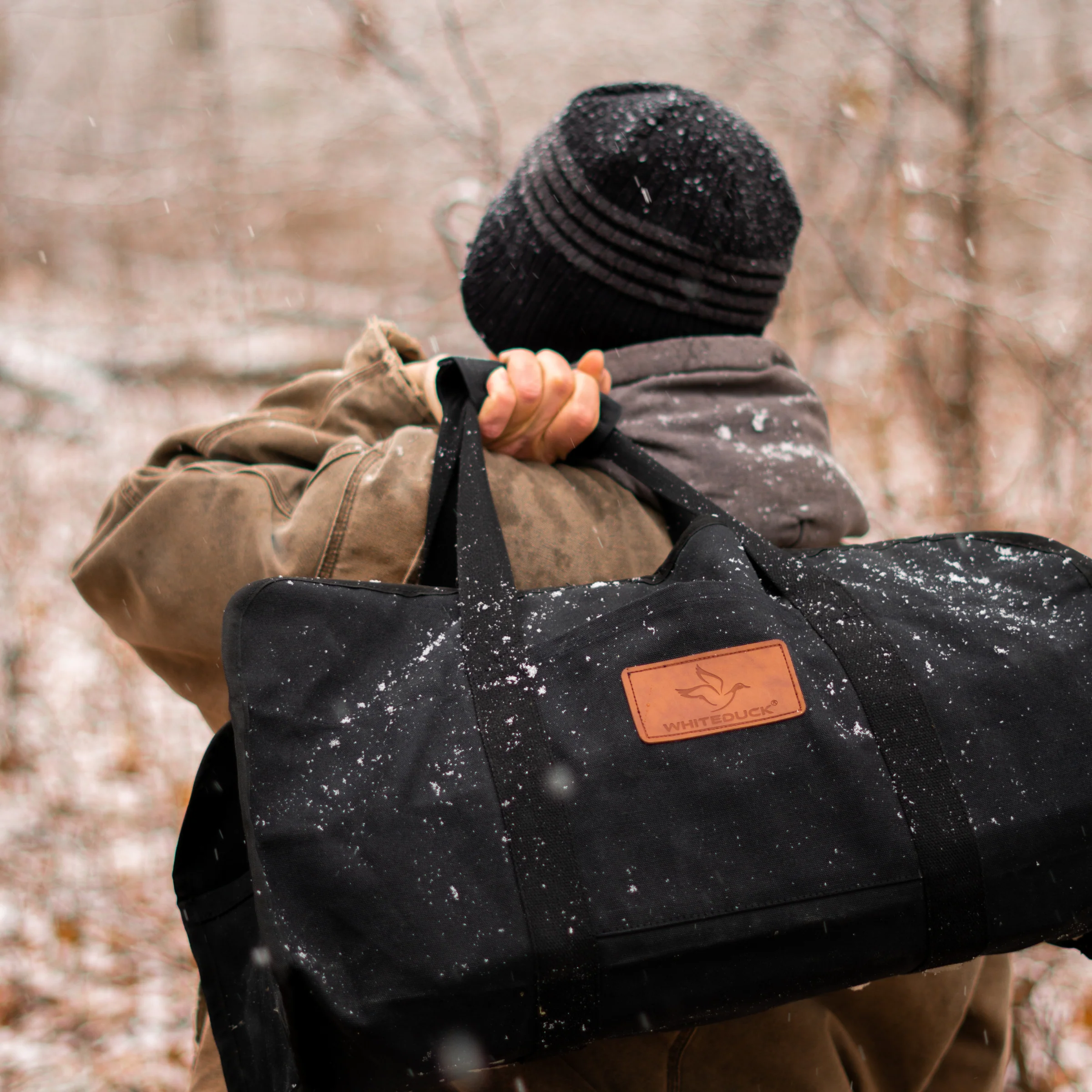 Diamond Shape Canvas Firewood Log Carriers - Image 18