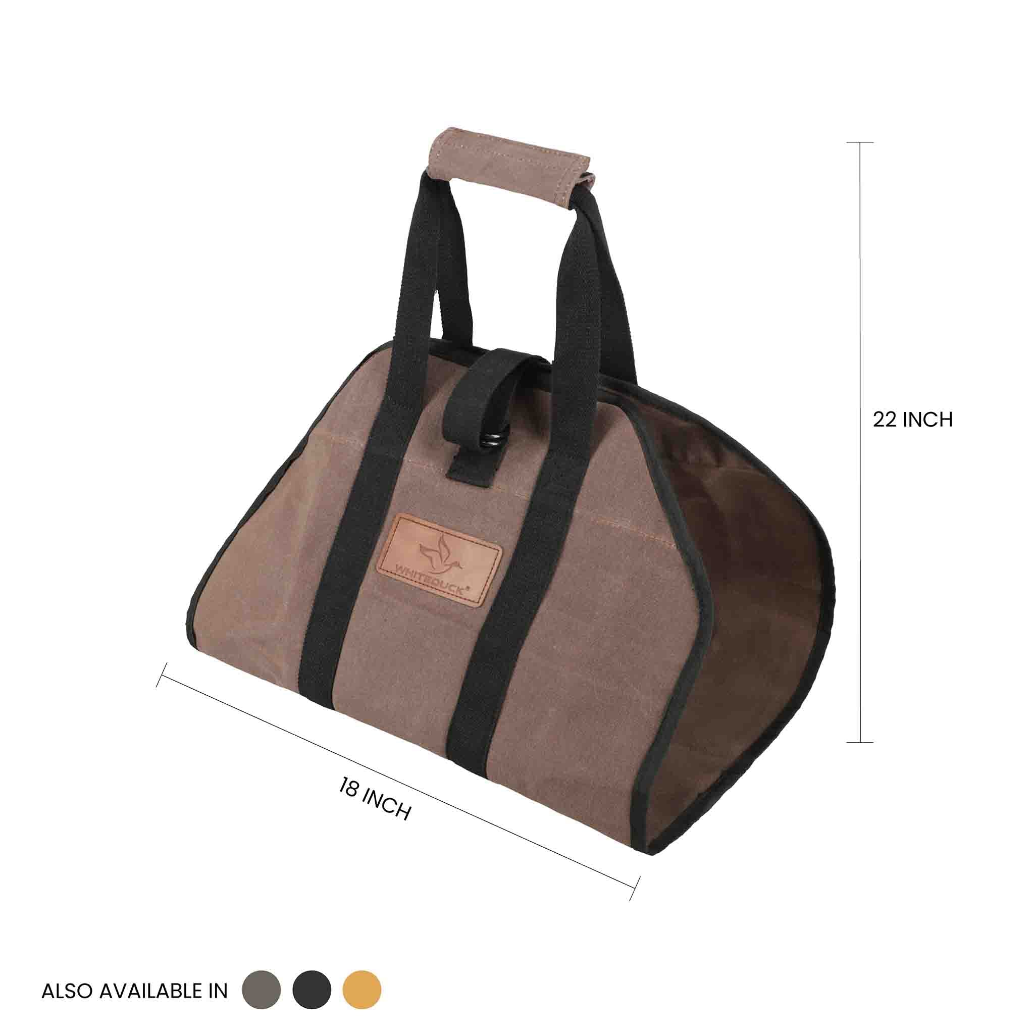 Diamond Shape Canvas Firewood Log Carriers - Image 6