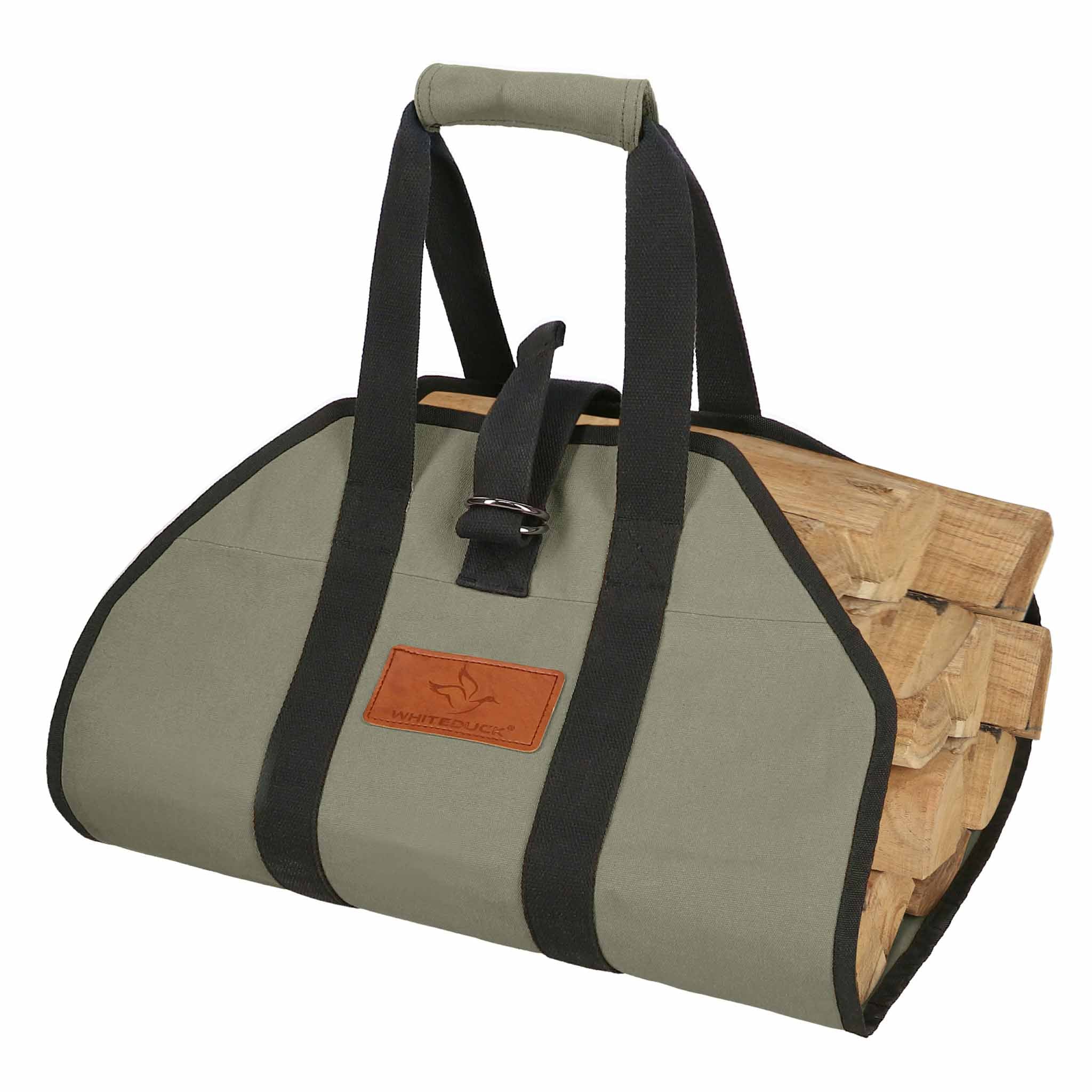 Diamond Shape Canvas Firewood Log Carriers - Image 8
