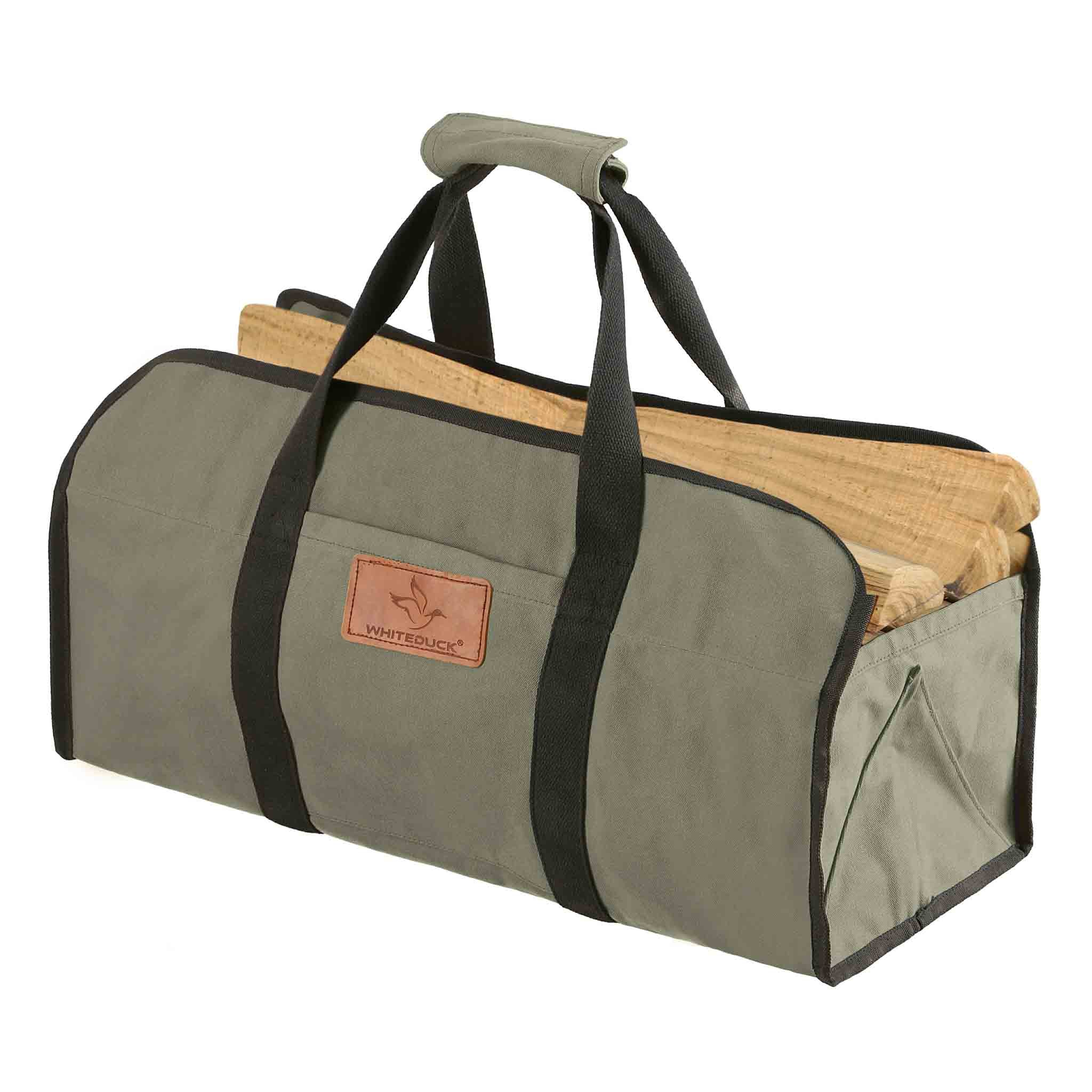 Tote Shape Canvas Firewood Log Carriers - Image 16