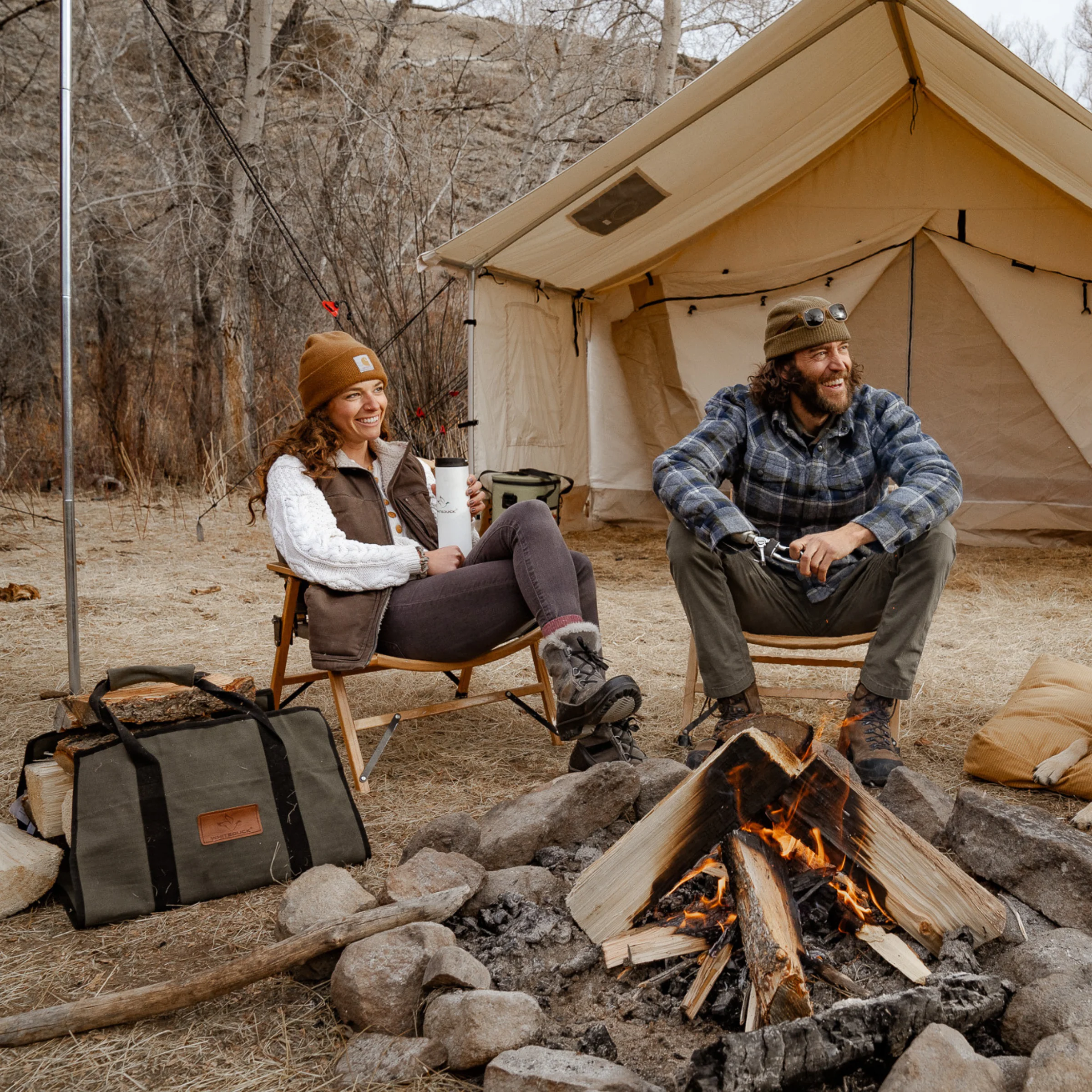 Rectangle Canvas Firewood Log Carriers - Image 11