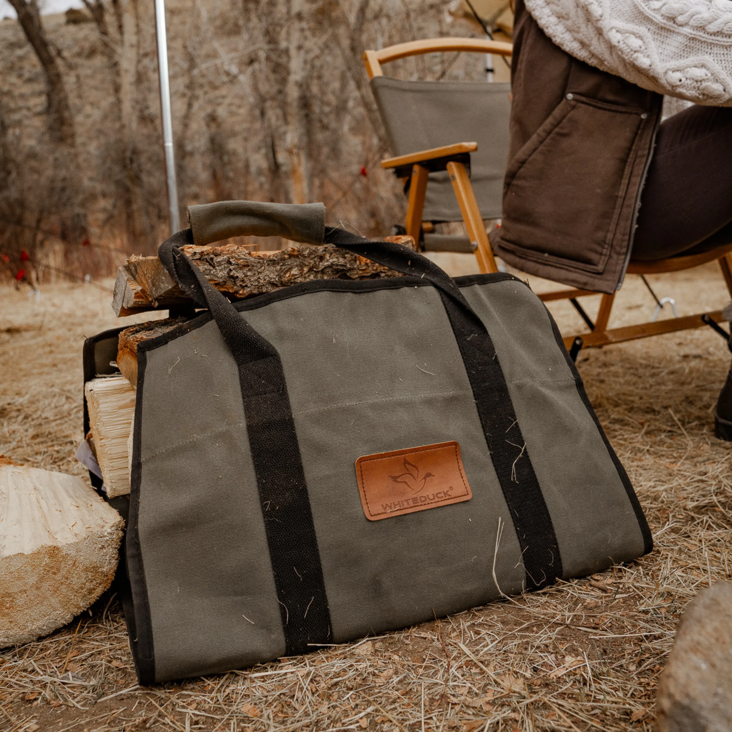 Rectangle Canvas Firewood Log Carriers - Image 12