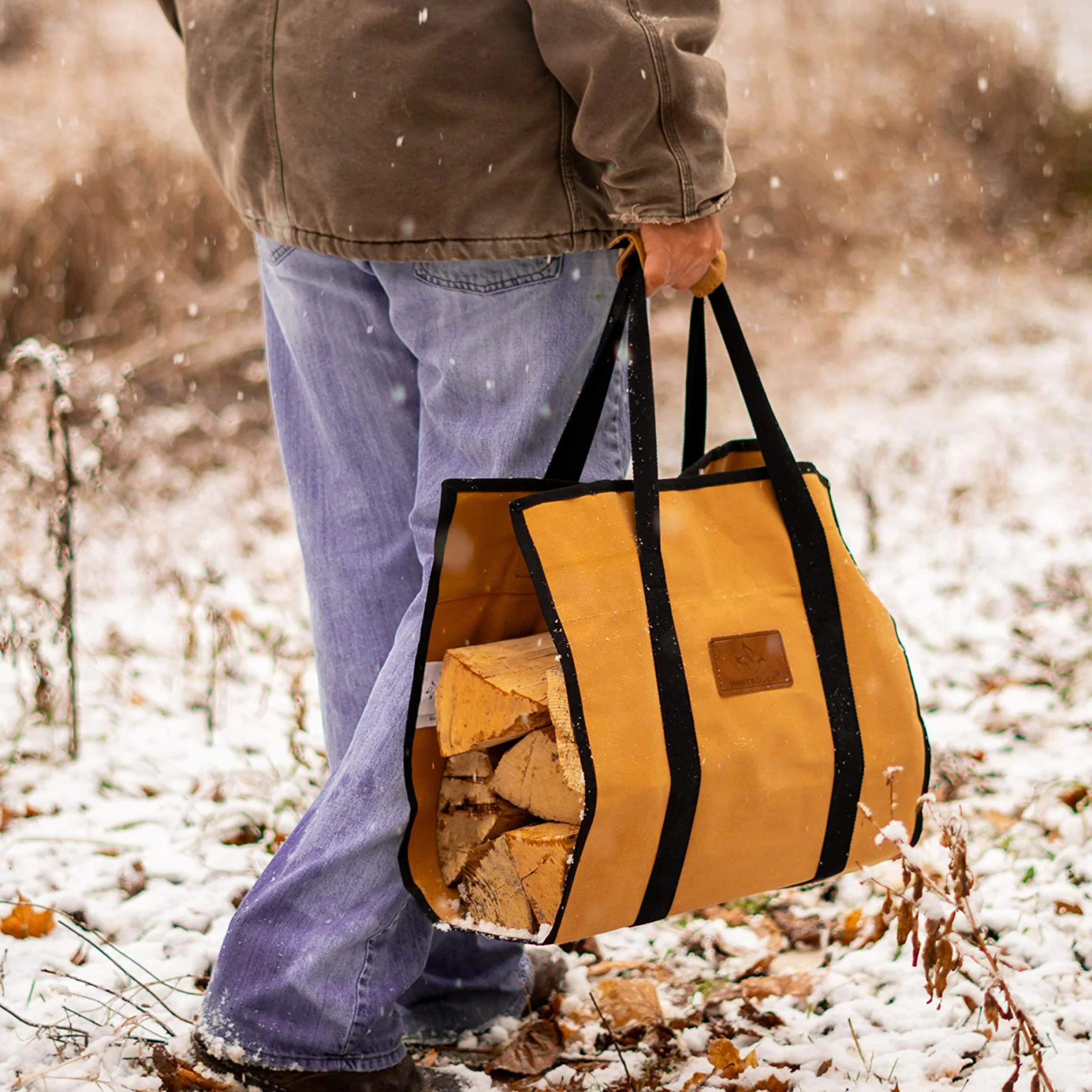 Rectangle Canvas Firewood Log Carriers - Image 8